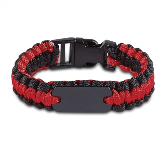 Paracord Bracelets black red